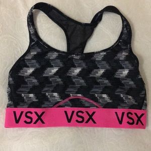 Victoria’s Secret Black, White & Pink Sports Bra